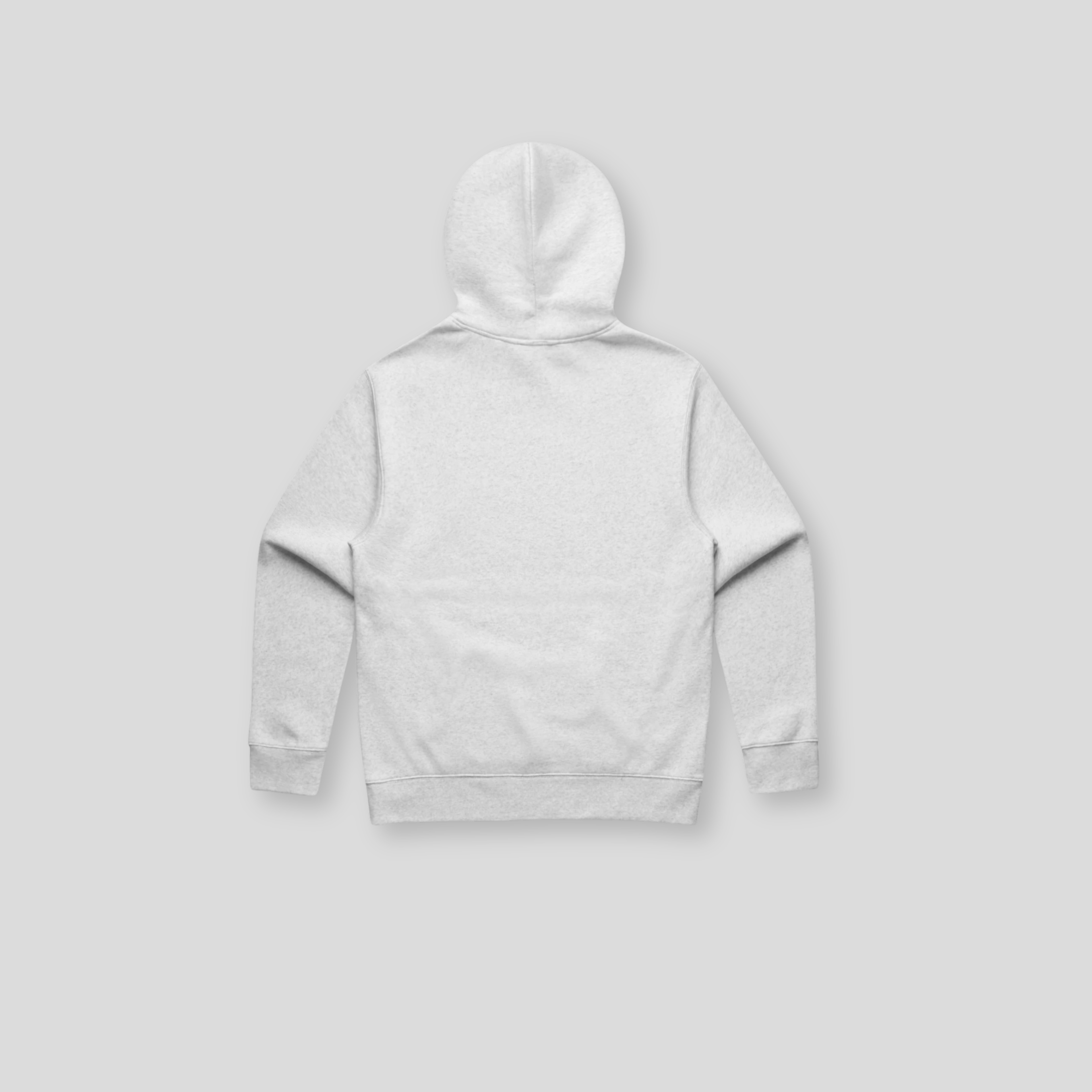 BPC Script Relaxed Hoodie - White Heather