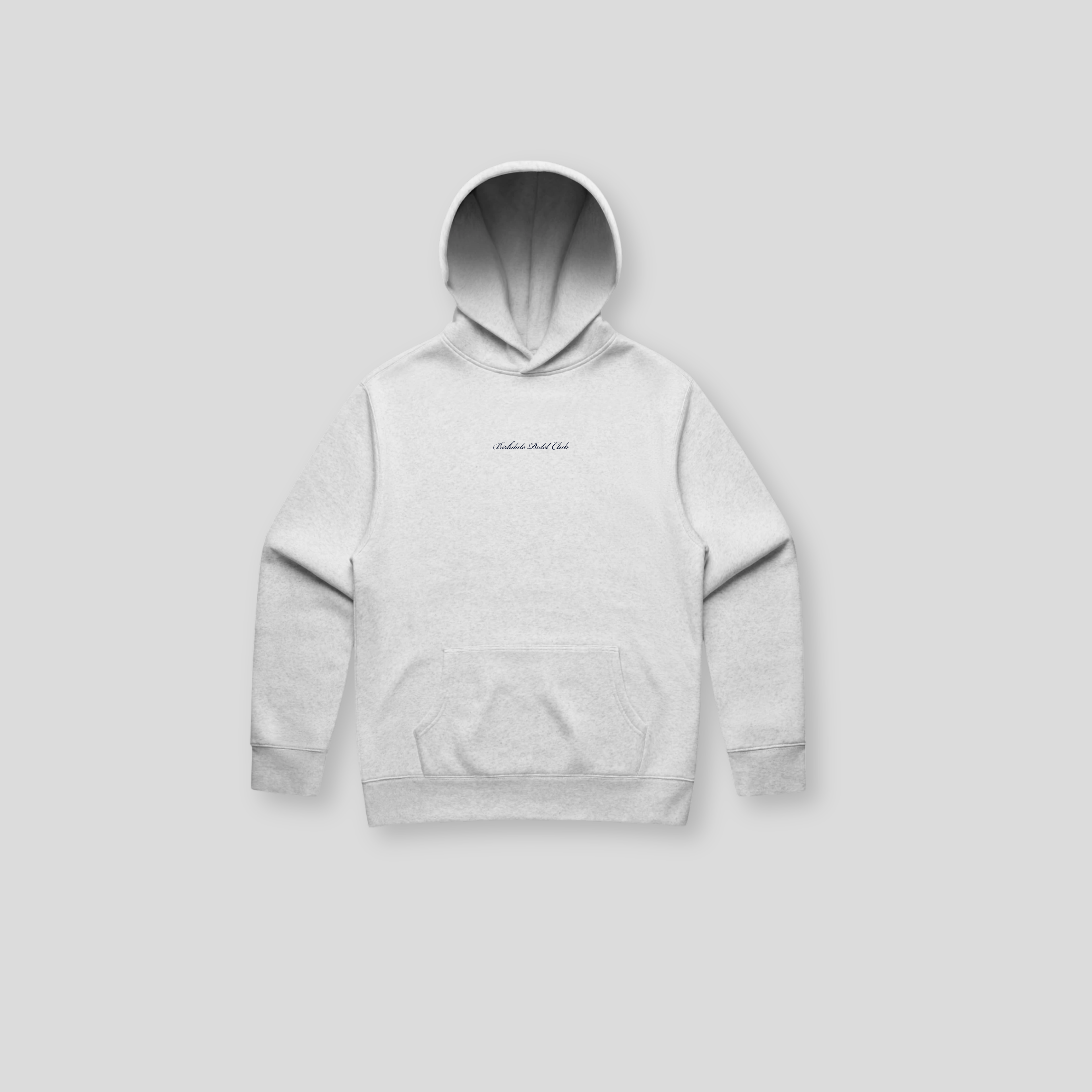 BPC Script Relaxed Hoodie - White Heather