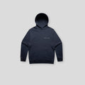 Birkdale Crest Back Relaxed Hoodie in Navy, front view
