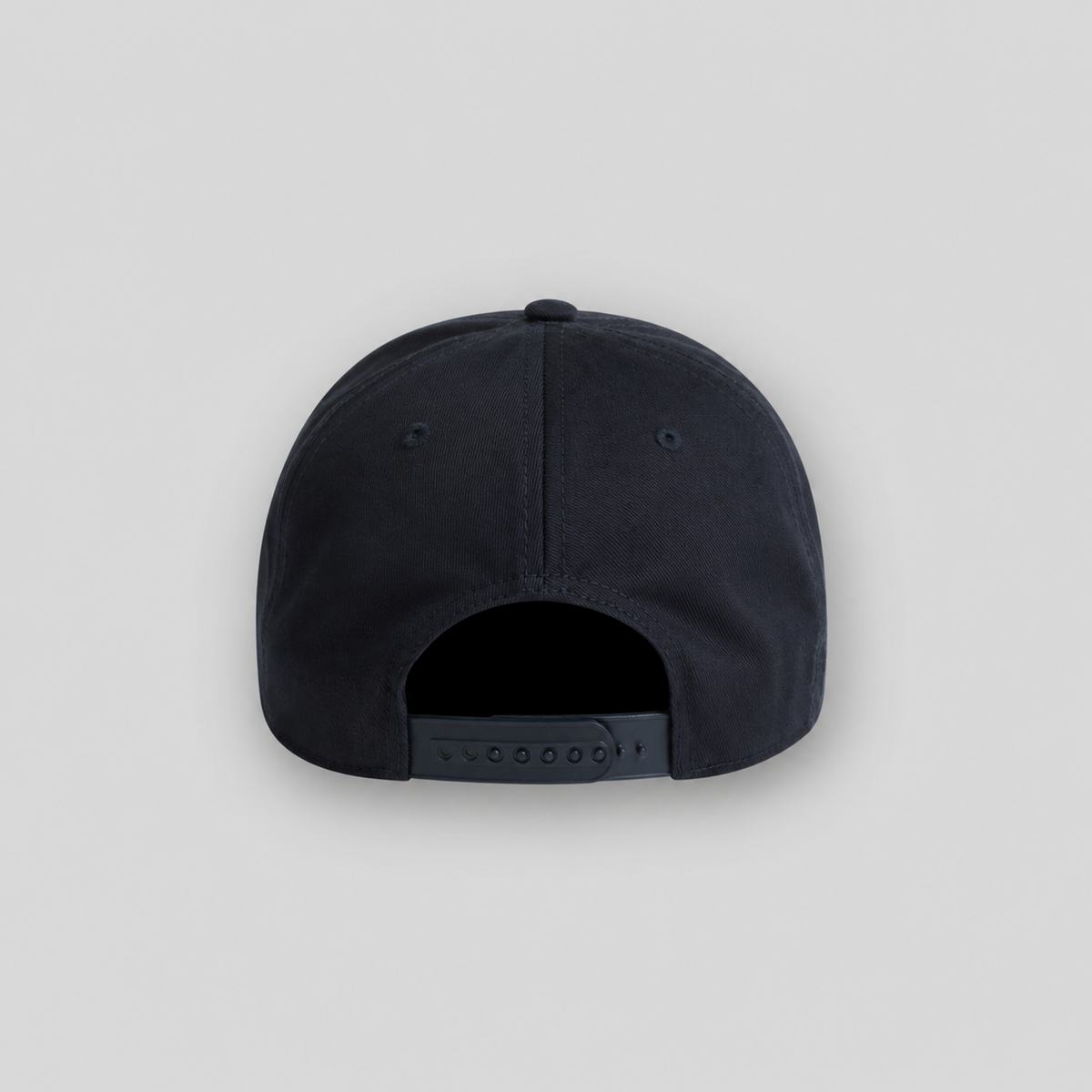 Rear view of BPC Monogram Five-Panel Cap in Midnight Blue
